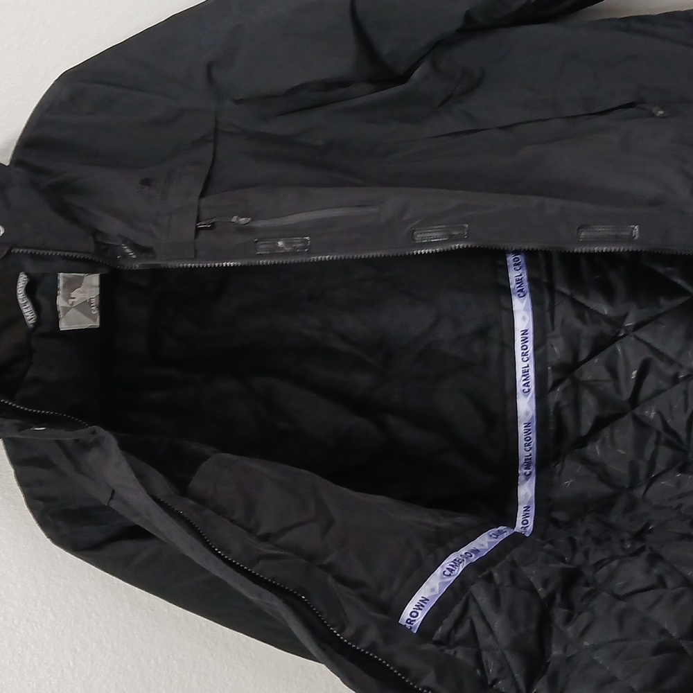 Camel crown Black winter ski coat Size Large - Picture 5 of 9